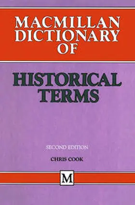 Cook |  Macmillan Dictionary of Historical Terms | eBook | Sack Fachmedien