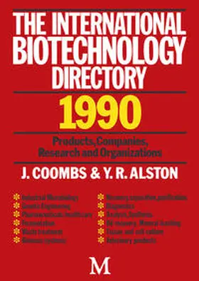 Coombs / Alston |  International Biotechnology Directory | eBook | Sack Fachmedien