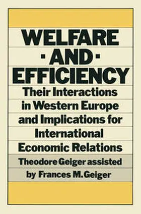Geiger |  Welfare and Efficiency | eBook | Sack Fachmedien