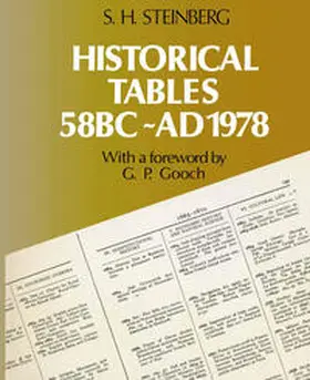 Gooch / Steinberg |  Historical Tables 10th Edn | eBook | Sack Fachmedien
