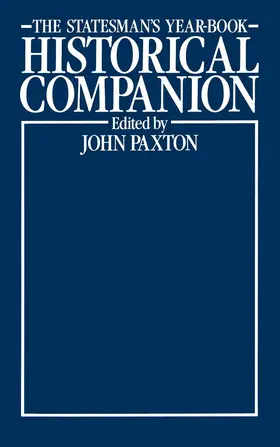 Paxton |  The Statesman's Year-Book Historical Companion | Buch |  Sack Fachmedien