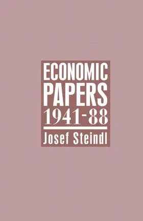 Steindl |  Economic Papers 1941-88 | Buch |  Sack Fachmedien