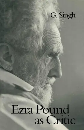 Singh |  Ezra Pound as Critic | Buch |  Sack Fachmedien