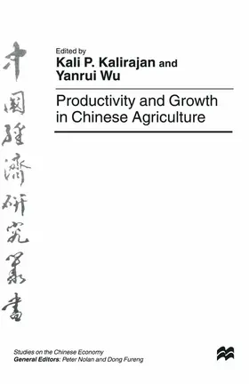 Wu / Kalirajan |  Productivity and Growth in Chinese Agriculture | Buch |  Sack Fachmedien