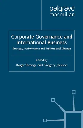 Jackson / Strange |  Corporate Governance and International Business | Buch |  Sack Fachmedien