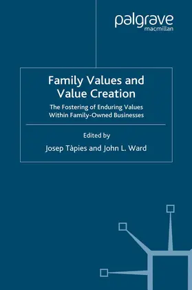 Tàpies / Ward |  Family Values and Value Creation | Buch |  Sack Fachmedien