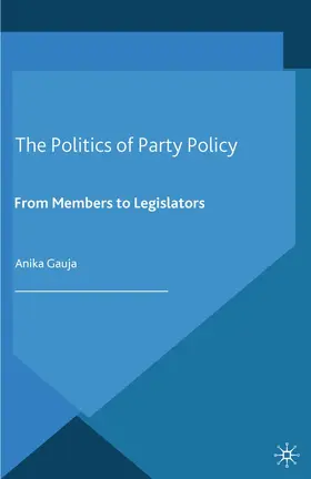 Gauja |  The Politics of Party Policy | Buch |  Sack Fachmedien