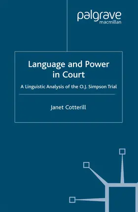 Cotterill |  Language and Power in Court | Buch |  Sack Fachmedien