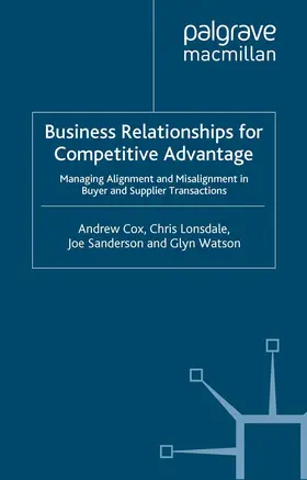Cox / Watson / Lonsdale |  Business Relationships for Competitive Advantage | Buch |  Sack Fachmedien
