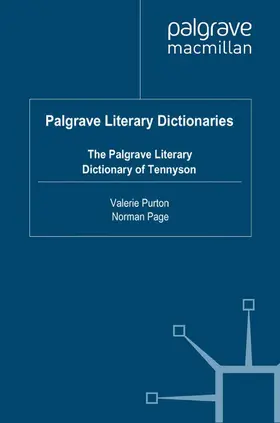 Purton / Page |  The Palgrave Literary Dictionary of Tennyson | Buch |  Sack Fachmedien