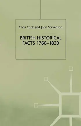 Stevenson / Cook |  British Historical Facts, 1760-1830 | Buch |  Sack Fachmedien