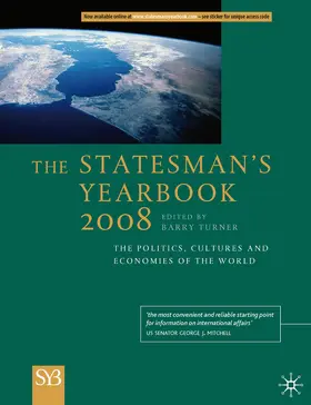 Turner |  The Statesman's Yearbook 2008 | eBook | Sack Fachmedien