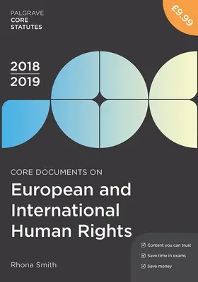 Smith |  Core Documents on European and International Human Rights 2018-19 | Buch |  Sack Fachmedien