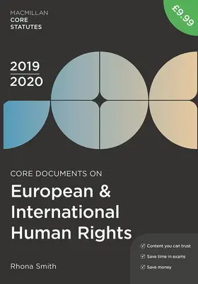 Smith |  Core Documents on European and International Human Rights 2019-20 | Buch |  Sack Fachmedien