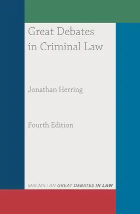 Herring | Great Debates in Criminal Law | Buch | 978-1-352-01023-7 | sack.de