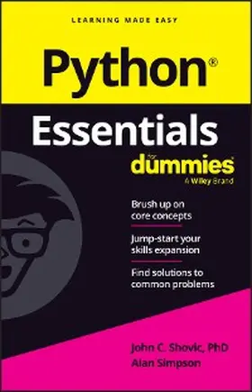 Shovic / Simpson | Python Essentials For Dummies | E-Book | www2.sack.de