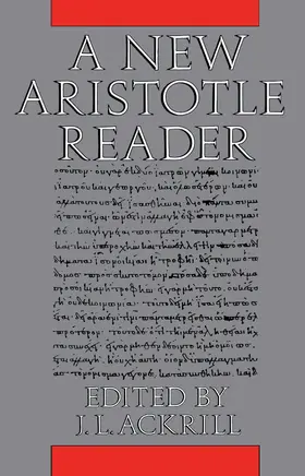 Ackrill |  A New Aristotle Reader | eBook | Sack Fachmedien