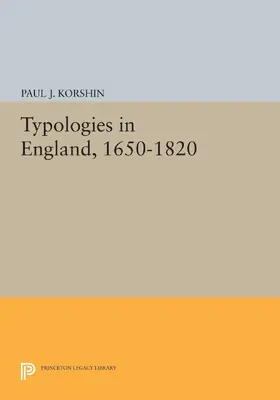 Korshin |  Typologies in England, 1650-1820 | eBook | Sack Fachmedien