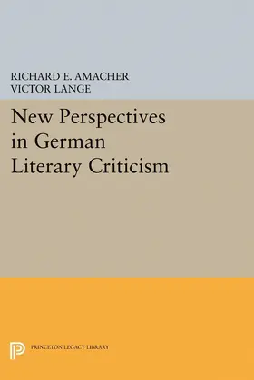 Amacher / Lange |  New Perspectives in German Literary Criticism | eBook | Sack Fachmedien