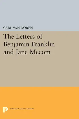 Van Doren |  Letters of Benjamin Franklin and Jane Mecom | eBook | Sack Fachmedien