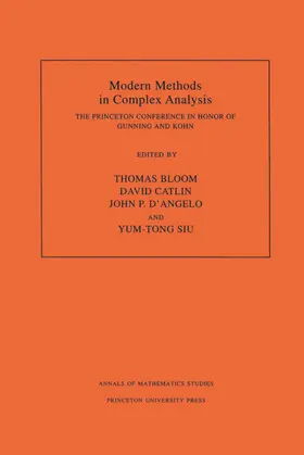 Bloom / Catlin / D'Angelo |  Modern Methods in Complex Analysis (AM-137), Volume 137 | eBook | Sack Fachmedien