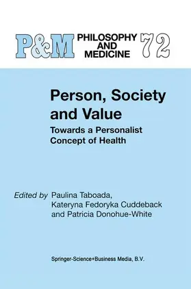 Taboada / Cuddeback / Donohue-White |  Person, Society and Value | Buch |  Sack Fachmedien
