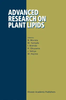 Murata / Yamada / Nishida |  Advanced Research on Plant Lipids | Buch |  Sack Fachmedien