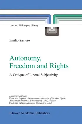 Santoro |  Autonomy, Freedom and Rights | Buch |  Sack Fachmedien