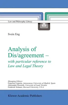 Eng |  Analysis of Dis/agreement - with particular reference to Law and Legal Theory | Buch |  Sack Fachmedien