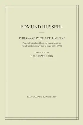 Husserl |  Philosophy of Arithmetic | Buch |  Sack Fachmedien