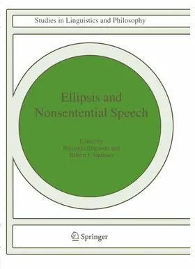 Elugardo / Stainton |  Ellipsis and Nonsentential Speech | eBook | Sack Fachmedien