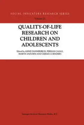 Dannerbeck / Casas / Sadurni |  Quality-of-Life Research on Children and Adolescents | eBook | Sack Fachmedien