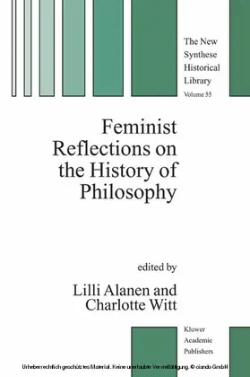 Alanen / Witt |  Feminist Reflections on the History of Philosophy | eBook | Sack Fachmedien
