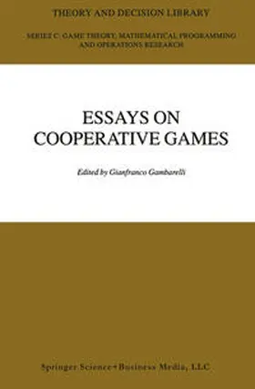 Gambarelli |  Essay in Cooperative Games | eBook | Sack Fachmedien
