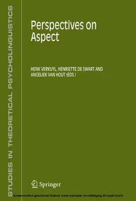 Verkuyl / De Swart / Van Hout |  Perspectives on Aspect | eBook | Sack Fachmedien