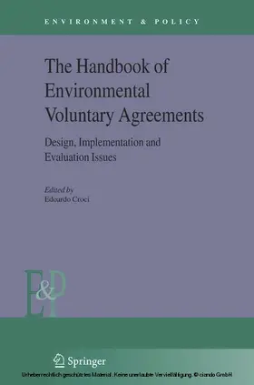 Croci | The Handbook of Environmental Voluntary Agreements | E-Book | sack.de