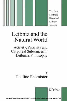 Phemister |  Leibniz and the Natural World | eBook | Sack Fachmedien