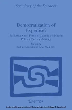 Maasen / Weingart |  Democratization of Expertise? | eBook | Sack Fachmedien