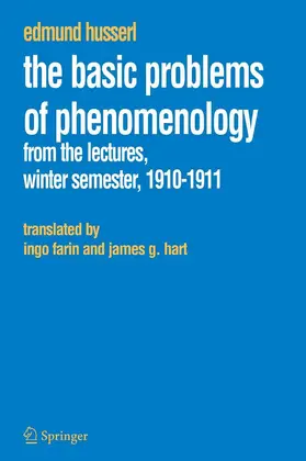 Husserl |  The Basic Problems of Phenomenology | eBook | Sack Fachmedien