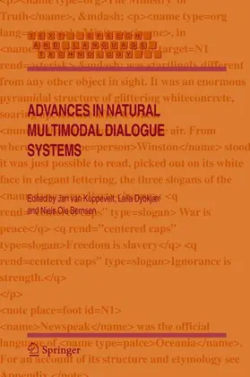 van Kuppevelt / Bernsen / Dybkjær |  Advances in Natural Multimodal Dialogue Systems | Buch |  Sack Fachmedien