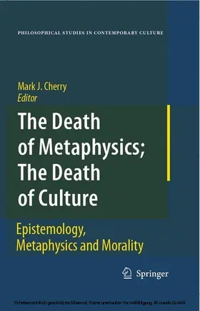 Cherry |  The Death of Metaphysics; The Death of Culture | eBook | Sack Fachmedien