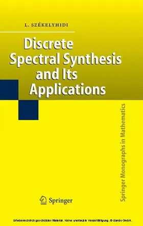 Székelyhidi |  Discrete Spectral Synthesis and Its Applications | eBook | Sack Fachmedien