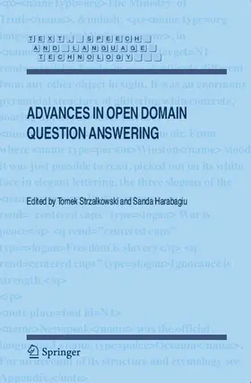 Strzalkowski / Harabagiu |  Advances in Open Domain Question Answering | eBook | Sack Fachmedien