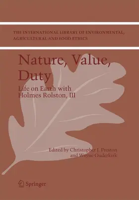 Preston / Ouderkirk | Nature, Value, Duty | Buch | 978-1-4020-4877-7 | sack.de