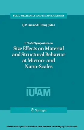 Sun / Tong |  IUTAM Symposium on Size Effects on Material and Structural Behavior at Micron- and Nano-Scales | eBook | Sack Fachmedien