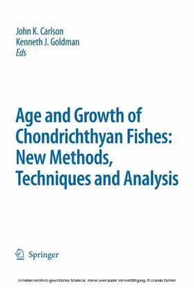 Carlson / Goldman |  Special Issue: Age and Growth of Chondrichthyan Fishes: New Methods, Techniques and Analysis | eBook | Sack Fachmedien