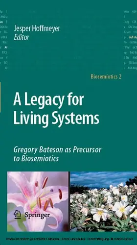 Hoffmeyer |  A Legacy for Living Systems | eBook | Sack Fachmedien