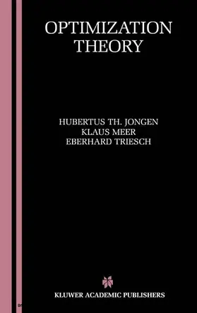Jongen / Meer / Triesch | Optimization Theory | E-Book | sack.de