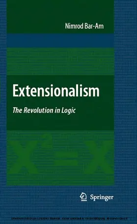 Bar-Am |  Extensionalism: The Revolution in Logic | eBook | Sack Fachmedien