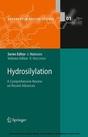 Marciniec / Matisons |  Hydrosilylation | eBook | Sack Fachmedien